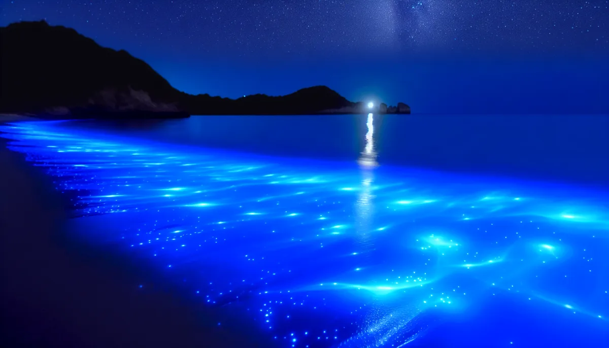 Bioluminescent Waves: Glowing Plankton Illuminate Coastlines — YikesMan
